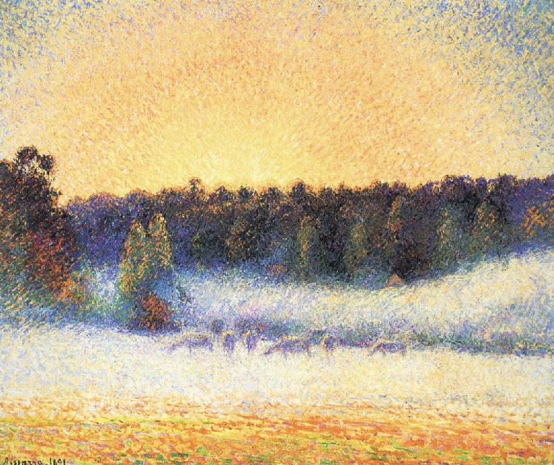 Camille Pissarro Sunsets oil painting picture